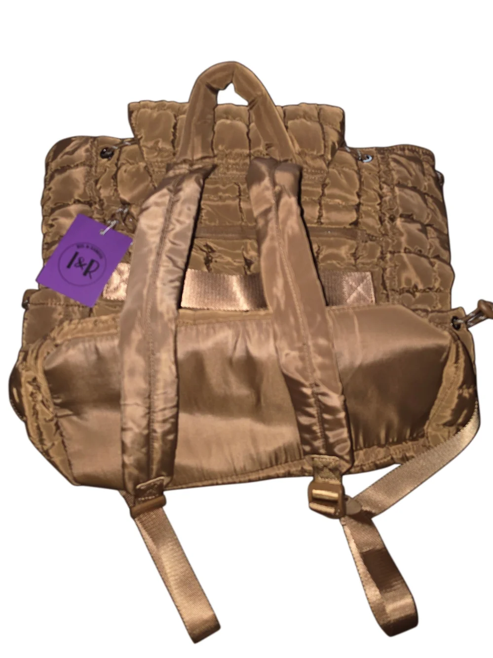 Brand New - Iris & Rainbow Caramel Iris Puff Backpack